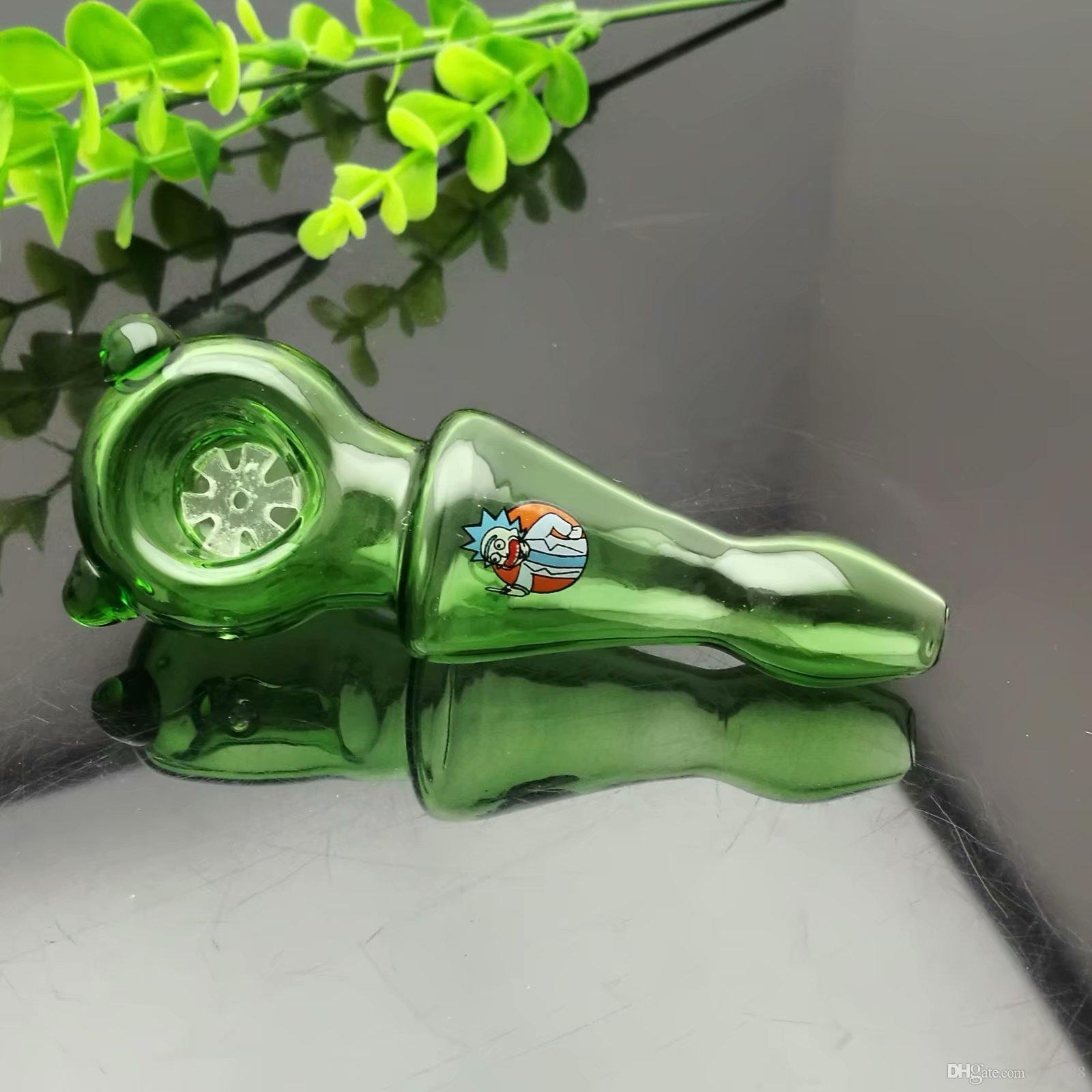 

Coloured ear pipe Wholesale Glass Water Pipes Tobacco Accessories Glass Ash Catcher