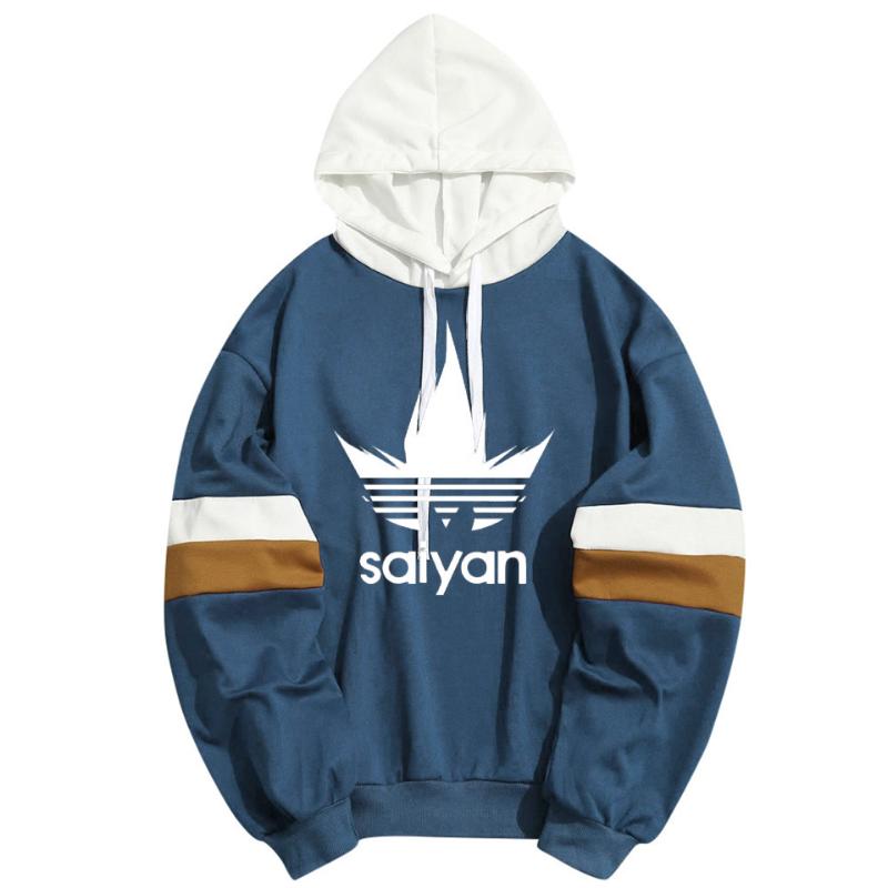 

Spring Summer Anime Hoodies Men Women Kawaii Saiyan Goku Cartoon Harajuku Hop Hip Sweatshirt Sudaderas, Saiyan blue
