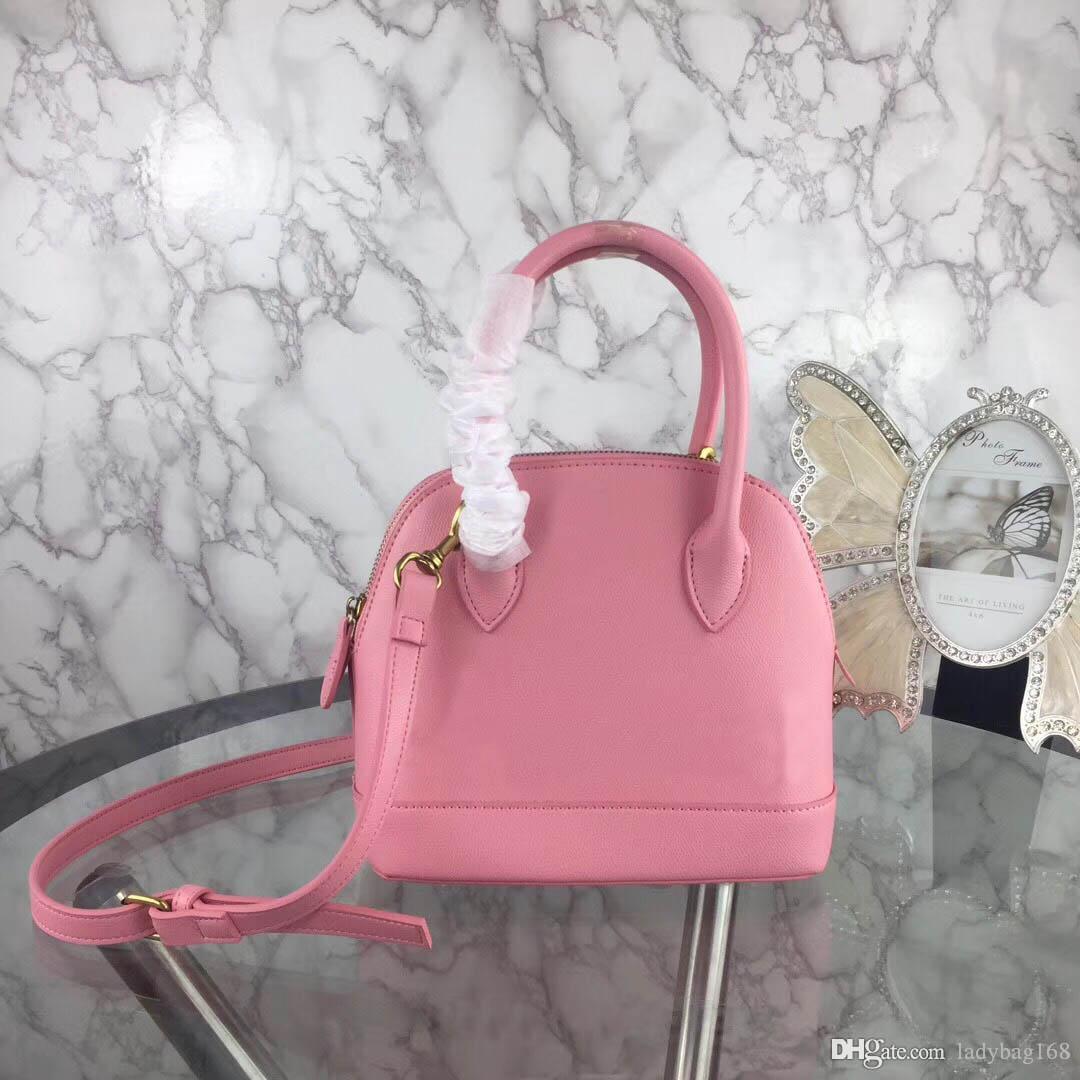

2019 Hot Designer Women Mini Shell Handbags Crossbody Shoulder Tote Bags High Quality Genuine Leather Luxury Women Messenger Cross Body Bags, Pink