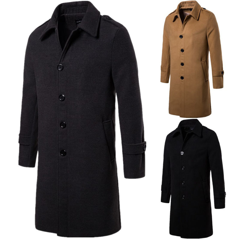 mens wool duster coat
