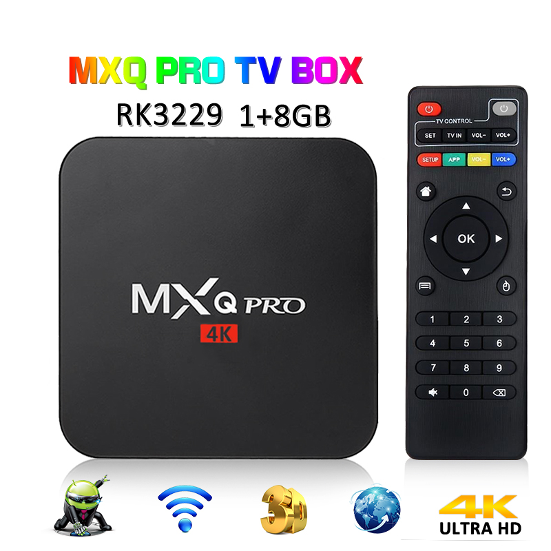 SCISHION X 2GB+16GB Android 8.1 TV BOX RK3229 Quad Core WiFi 4K Media w//Keyboard