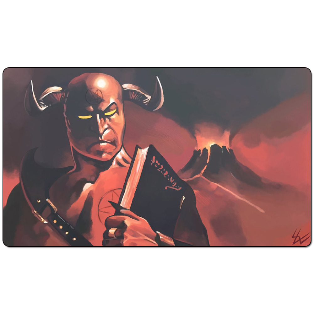 

Magic Board Game Playmat:Demonic Tutor Beta 60*35cm size Table Mat Mousepad Play Matwitch fantasy occult dark female wizard2Trial o