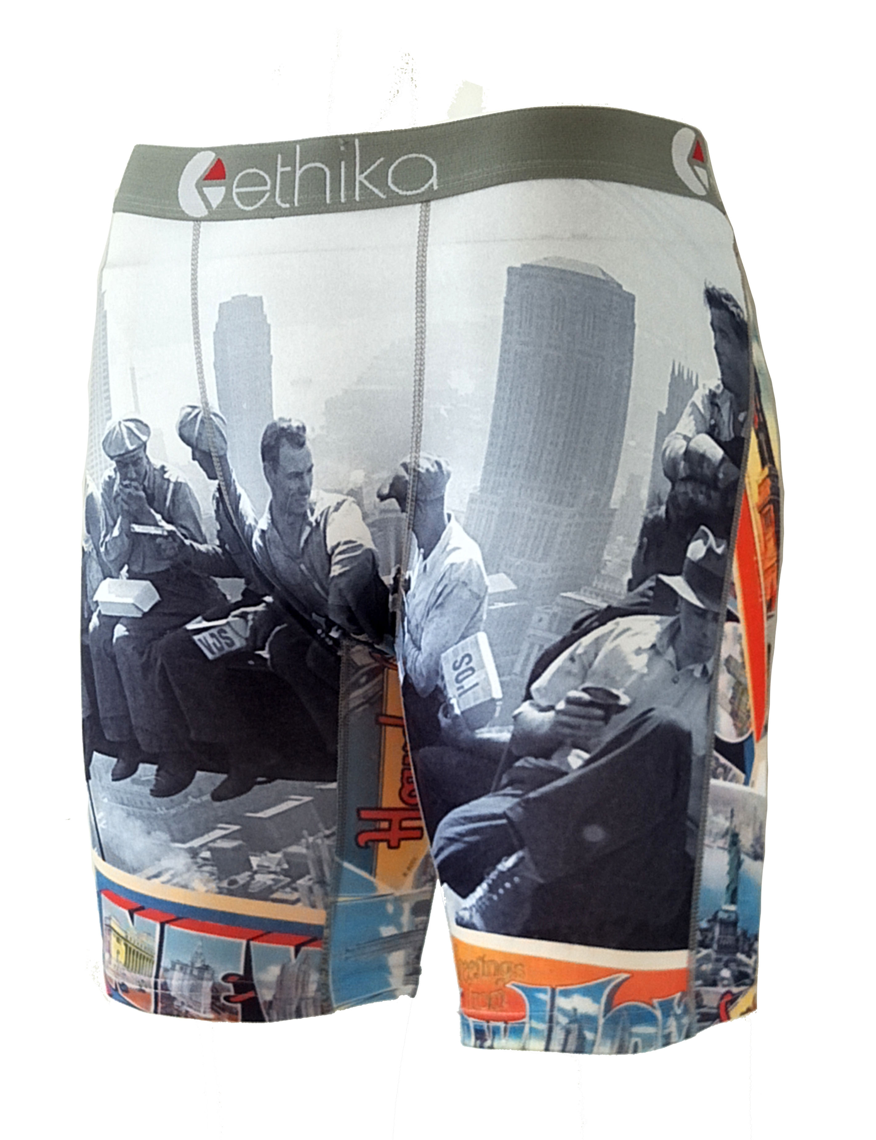 

Ethika Men's Staple underwear boxers American dreams sports polyster rock excise boxers skateboard street streched legging quick dry, Black;white