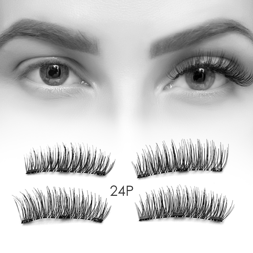 

3 Magnetic Eyelashes 3d Magnet False Eyelash Extension Cilios Posticos Natural Brown Fake Lashes Magnetique