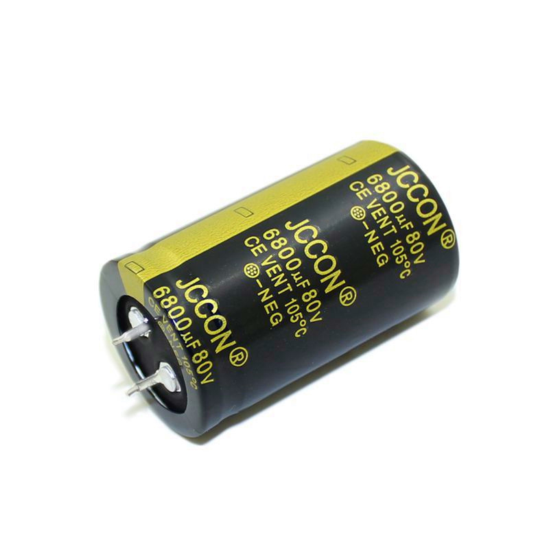 JCCON horn aluminum electrolytic capacitor 80v6800uf volume 30*50 audio amplifier audio-image-517513662