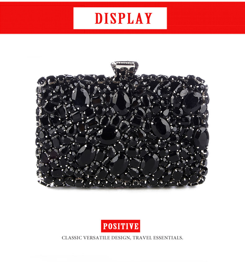 black evening clutch purse