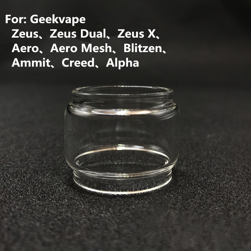 

Extend Fat Bulb Glass Tube for Geekvape Zeus X Dual Ammit Aero Mesh Blitzen Creed RTA Atomizer Aegis Mini Mod Kit Replacement Fat Glass DHL