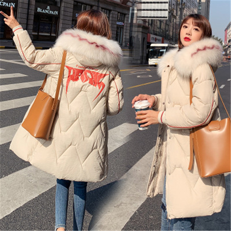 

Casual Basic Coat Chaqueta Mujer Jacket Winter Coat Women Parka Pockets Clothes Fashion Plus Size Solid Thick Casaco Feminino, Black
