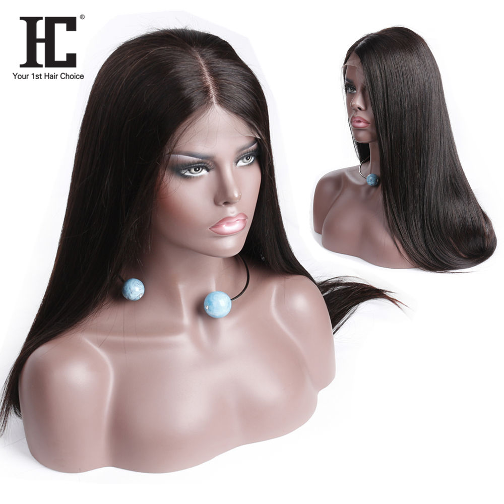 

13*4 Lace Front Human Hair Wigs For Black Woman Middle Part 130% Density Lace Frontal Wigs Brazilian Straight Human Hair Lace Front Wigs, Natural color