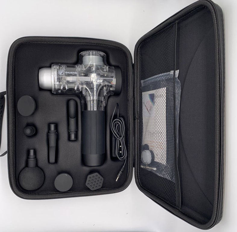 

Professional 7 head with bag transparent Body Massage Gun Fascia MassagerDeep Vibration for Body Health & Muscle Relaxation