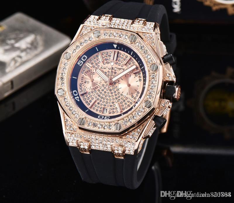 

ALL THE WORK stopoesqwatch Mene's leiusre Steel Calibre Watch Analog Glass Back Watch Montre