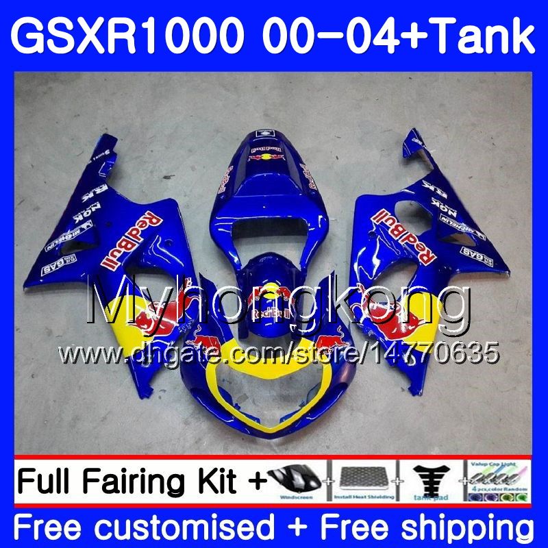+ Réservoir Pour SUZUKI GSX R1000 GSXR1000 2000 2001 2002 2003 2004 299HM.40 GSXR-1000 K2 GSX-R1000 K3 GSXR 1000 01 02 03 04 Carénage chauffé