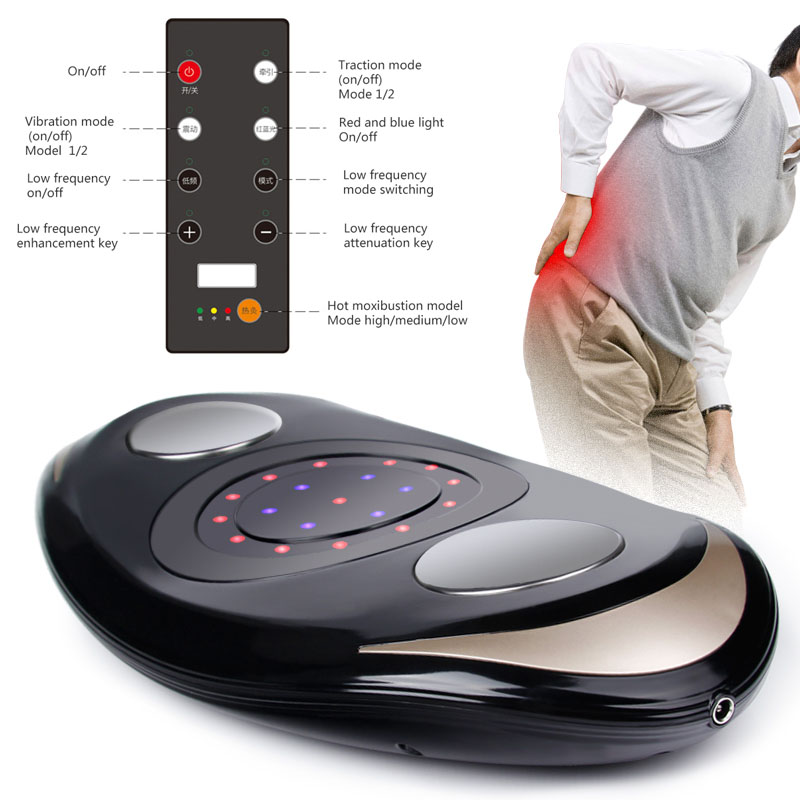 

Lumbar spine recuperator Massager retractor Curvature hot compress Low frequency moxibustion electric therapy Back pain massage