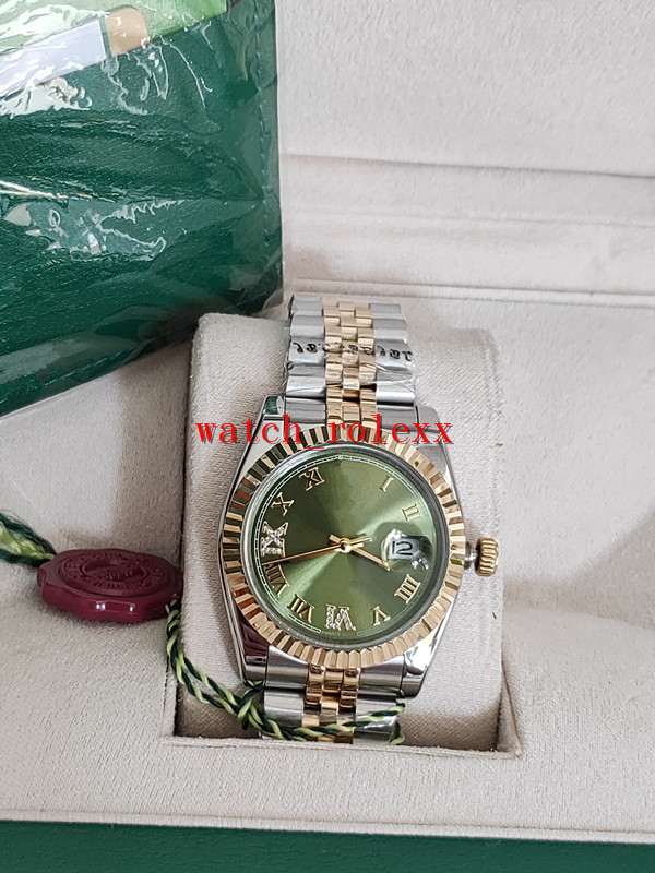 

Selling Ladies Watch Factory Datejust 18K Gold & Steel 36mm Women watch 278273 Asia Mechanical Automat Green mirror diamond Rome, Slivery;brown