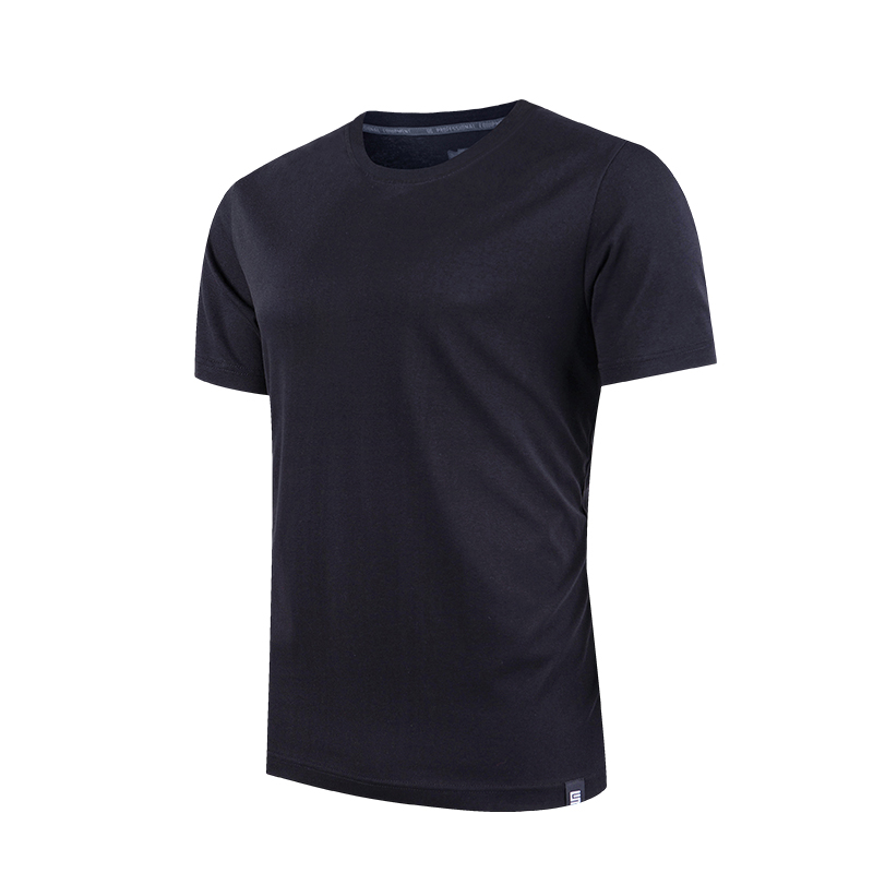 

SANHENG Brand Men Women Outdoor Cotton T-shirt Short Sleeve Casual Summer Soft Breathable Running Hiking Sports Shirt O-neck Top, Black