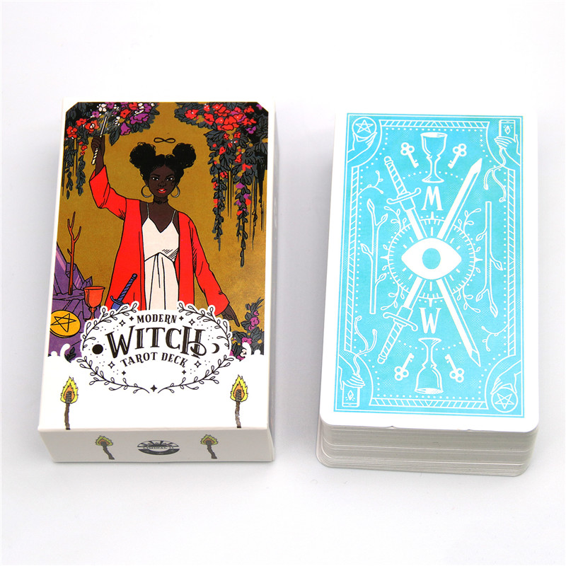 

78Pcs The Modern Witch Tarot Deck Oracle Cards Guidance Divination Fate Tarot Cards Board Games For Family Kids Adult Party Game