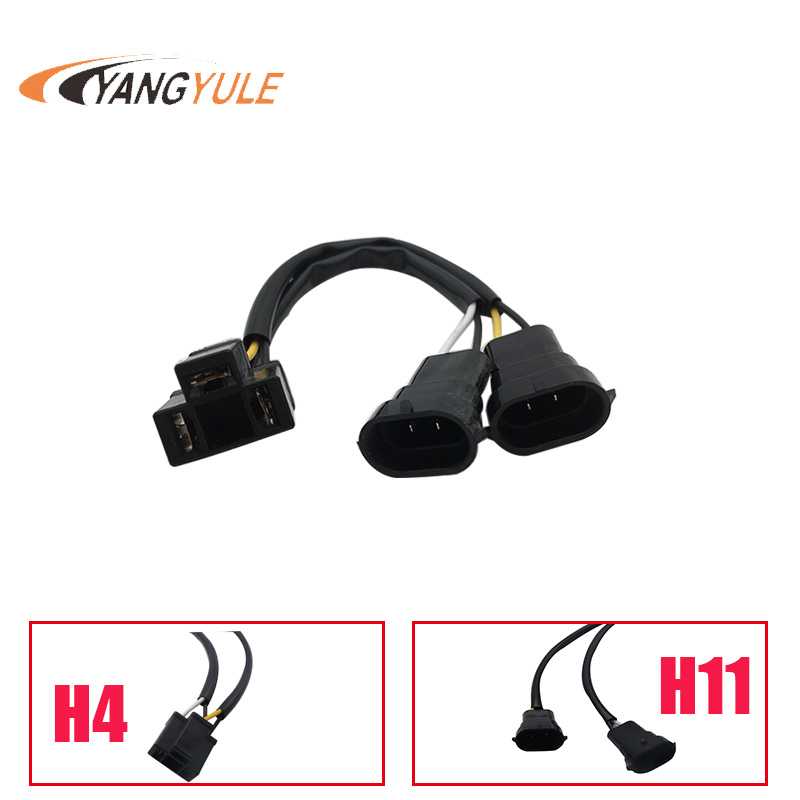 

H4 to H9/H11 Wire Harness Adapter for Dual Beam Headlights H4 Splitter for Road King 2017-2018