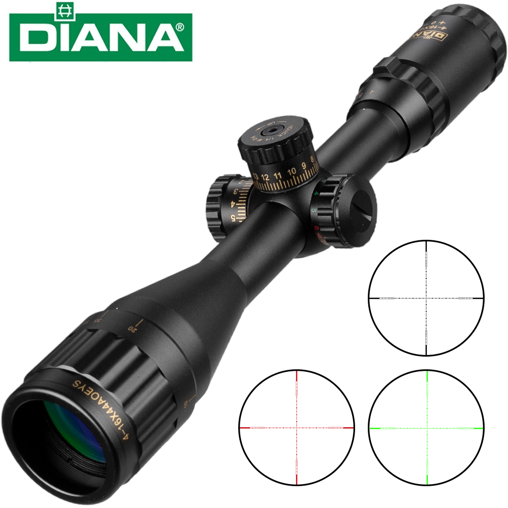 

4-16x44 ST Tactical Optic Sight Green Red Illuminated Riflescope Hunting Rifle Scope Sniper Airsoft Air Guns