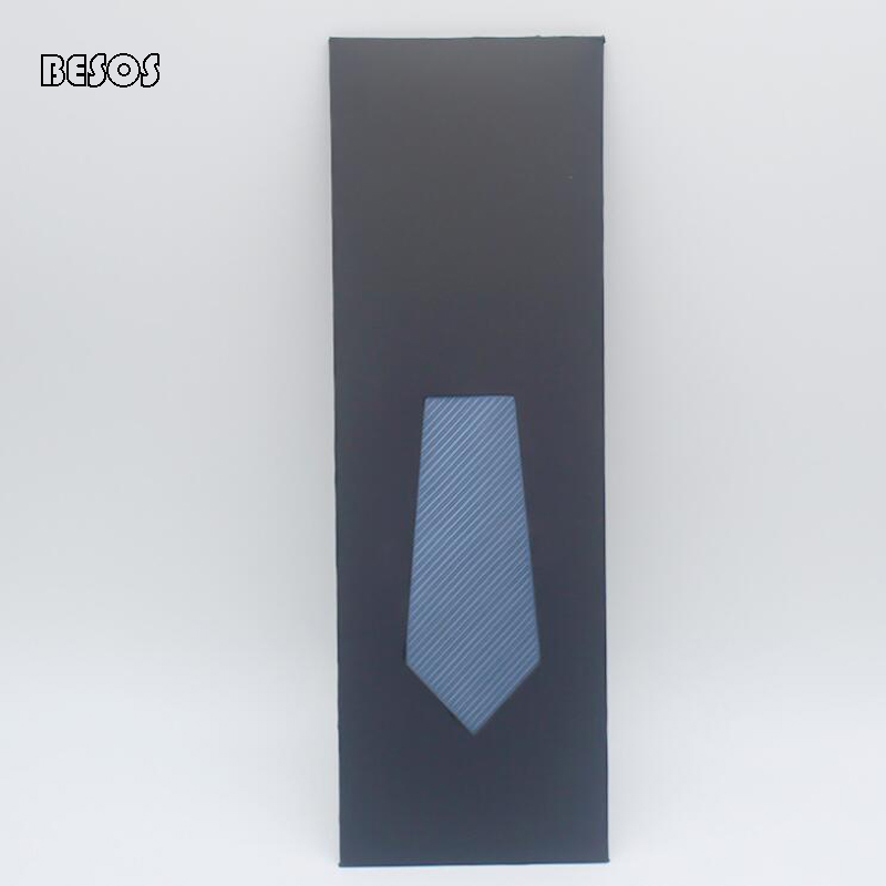 

Tie Envelope Gift Box Hollow Cardboard Solid Color Envelope Celebration Party Necktie Silk Scarves Wrapped Paper Gift Box B298D