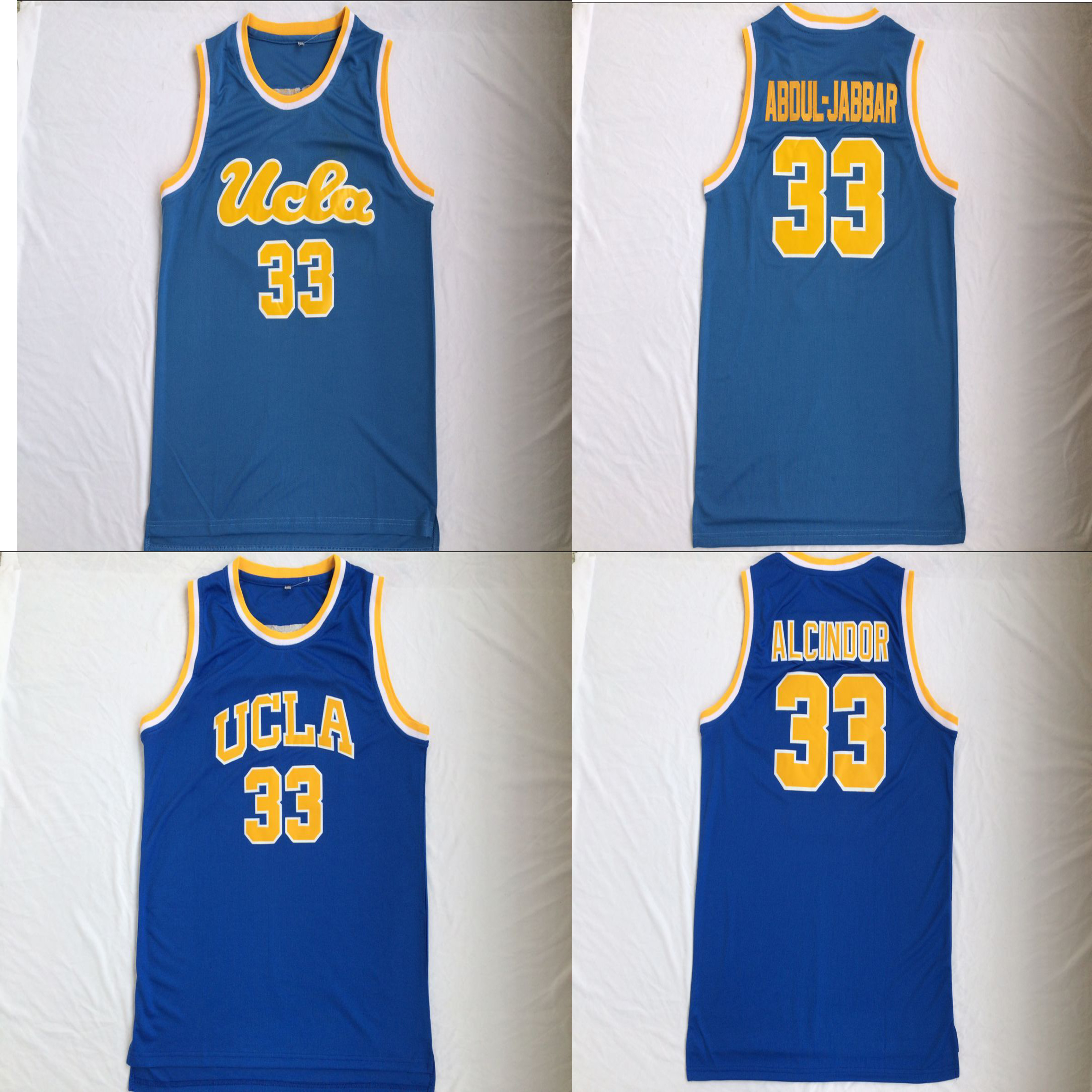 

New Arrival UCLA Bruins 33 Lew Alcindor Jersey 33 Abdul Jabbar 100% Stitched Basketball Sport High Quality Fast Shipping, As show