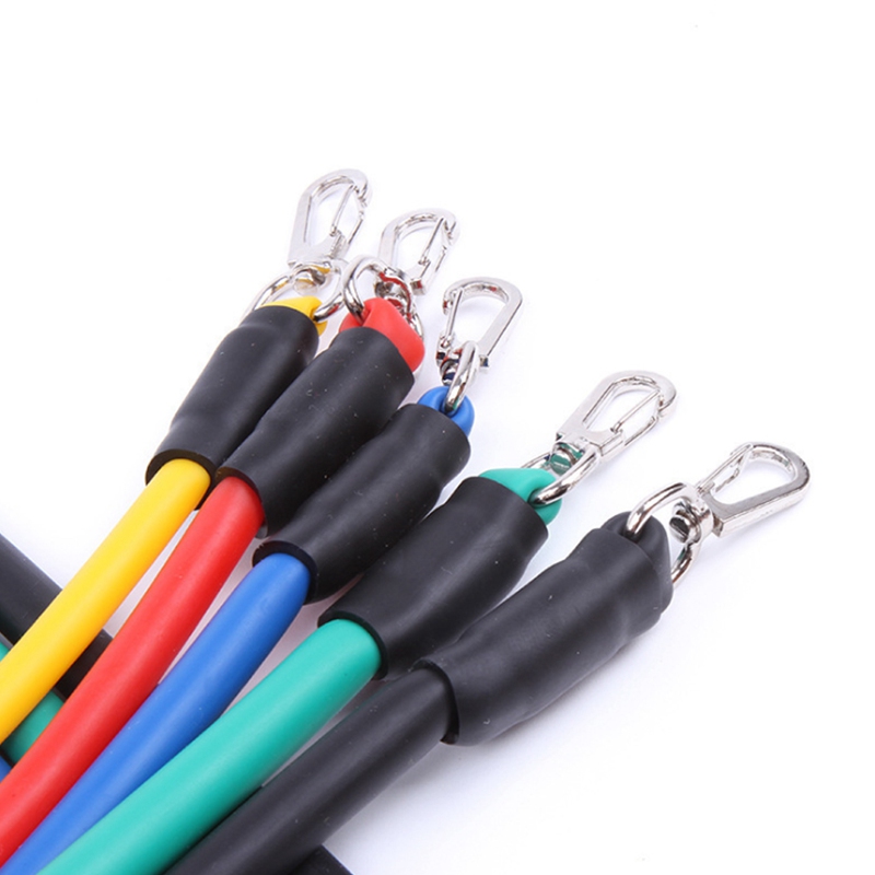 

11 Pcs/Set Latex Resistance Bands Rubber Expander Elastic Band Fitness with Bag Training Exercise Yoga Tubes Pull Rope Yoga Rope, Red