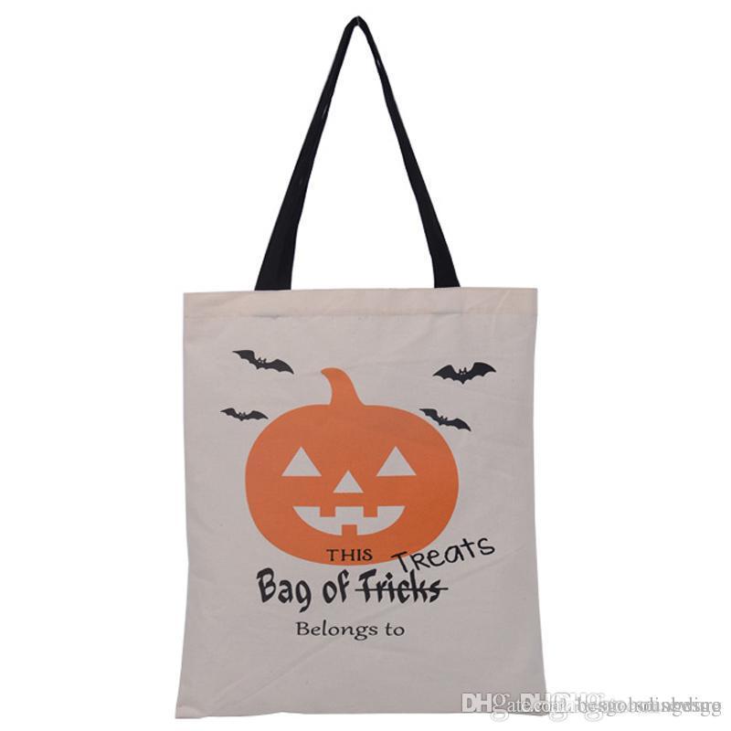 

Halloween Hand bag Portable Festival Eco-friendly Canvas Large Capacity Customized Christmas Durable Tote Bag BH0095