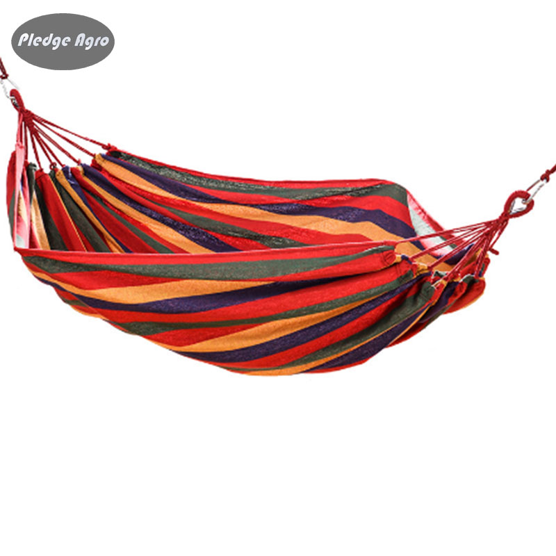 

Free shipping swing outdoor camping single double leisure canvas hammock dormitory leisure swing canvas fabric hammock