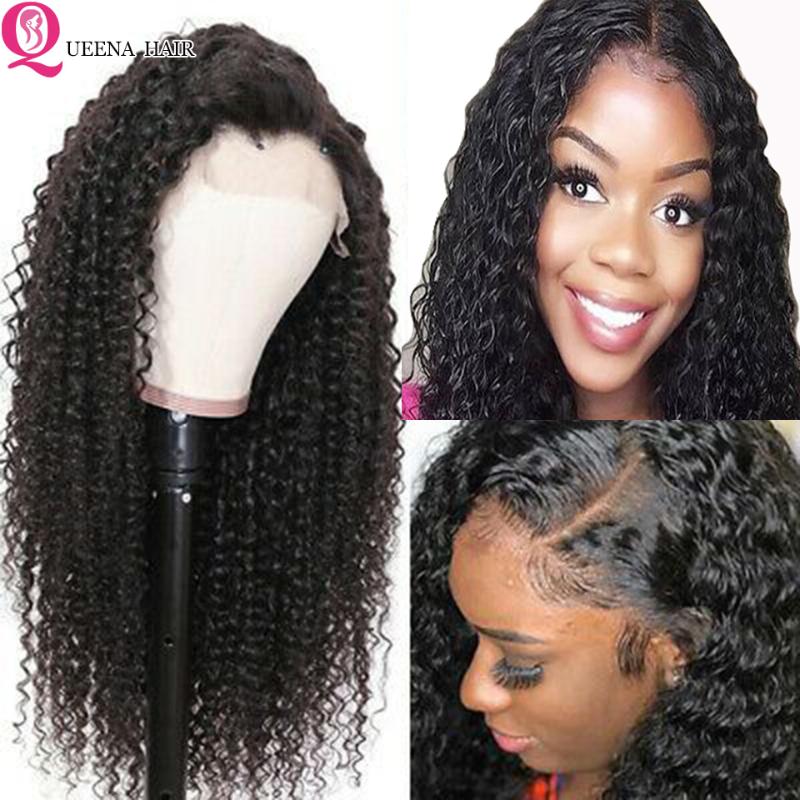 

Curly Lace Front Human Hair Wigs 13X6 Glueless Lace Closure Wig Pre-plucked Peruvian Frontal Wig For Black Women Remy 150%, As pic