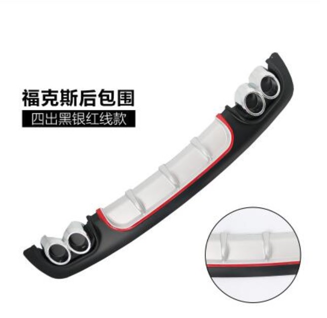 

For Focus Body kit spoiler 2012-2015 For Ford Focus ABS Rear lip rear spoiler front Bumper Diffuser Bumpers Protector