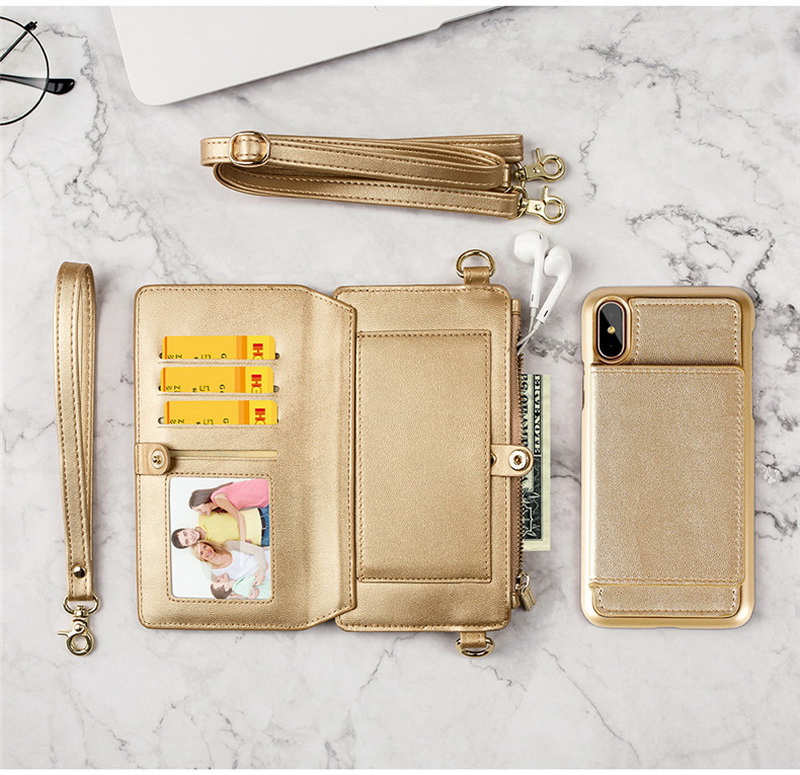 

Magnetic Flip Wallet PU leather bag Case cover For iPhone 11 Pro XS MAX X XR 8 7, Black