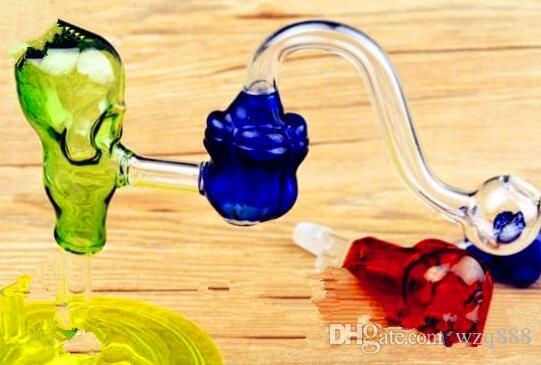 

Skull bone rose pot Wholesale Glass Hookah, Glass Water Pipe Fittings, Free Shipping