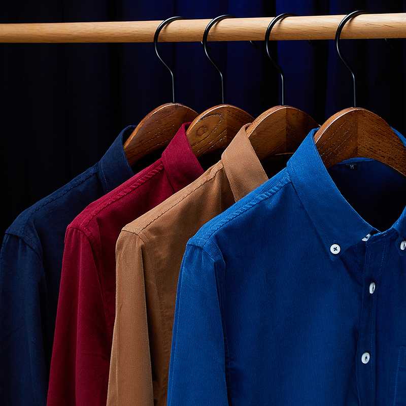 

Male Shirts New Fashion Casual corduroy shirt Soft Shirts Men Spring Autumn Long Sleeve Casual Slim Fit large size -5XL, Beige