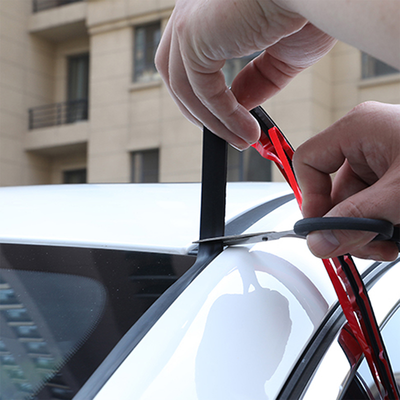 

Car Door Seal Strip Front Rear Windshield Sunroof Weatherstrip Edge Protector Trim Rubber Anti-Scratch Strip Sticker Accessories