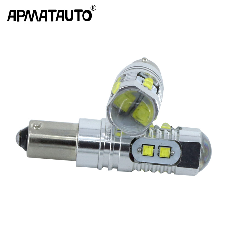 

2PCS BA9S BAY9S BAX9S H6W H21W T4W Canbus 50W LED Indicator Light Reversing Light Bay9s H21W 12v Led Indicator Car Back Up White