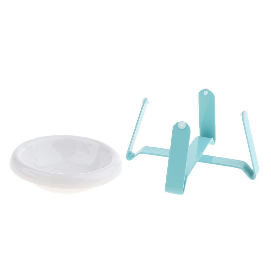 

pet dining table dog cat iron frame ceramic bowl dining table food container