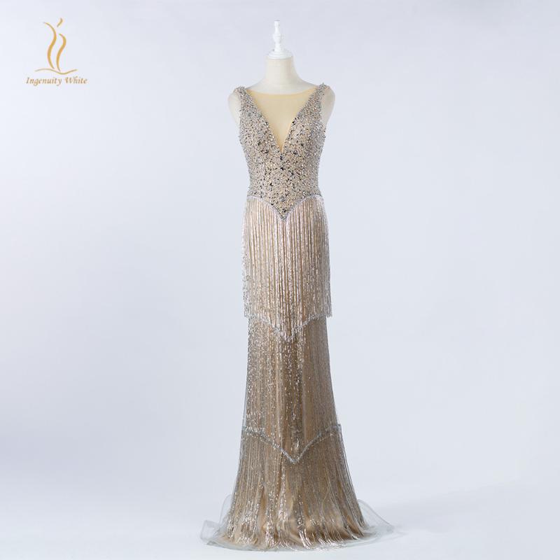 

Burgundy Mermaid Formal Celebrity Dresses Sheer Jewel Neck Heavy Beading Sequins Evening Party Gowns Red Carpet Long Pageant, As photo