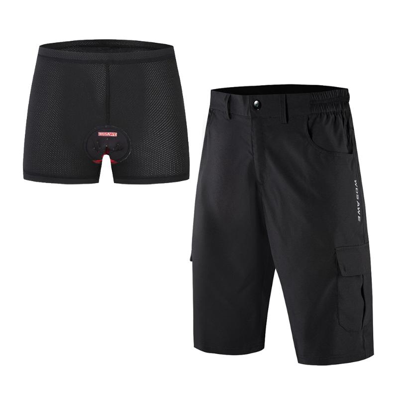 

Men's Cycle Shorts Gel Padding Bicycle Riding Racing Biking Underwear Shorts for Road MTB Mountain Cycling M-XXXL, As pic