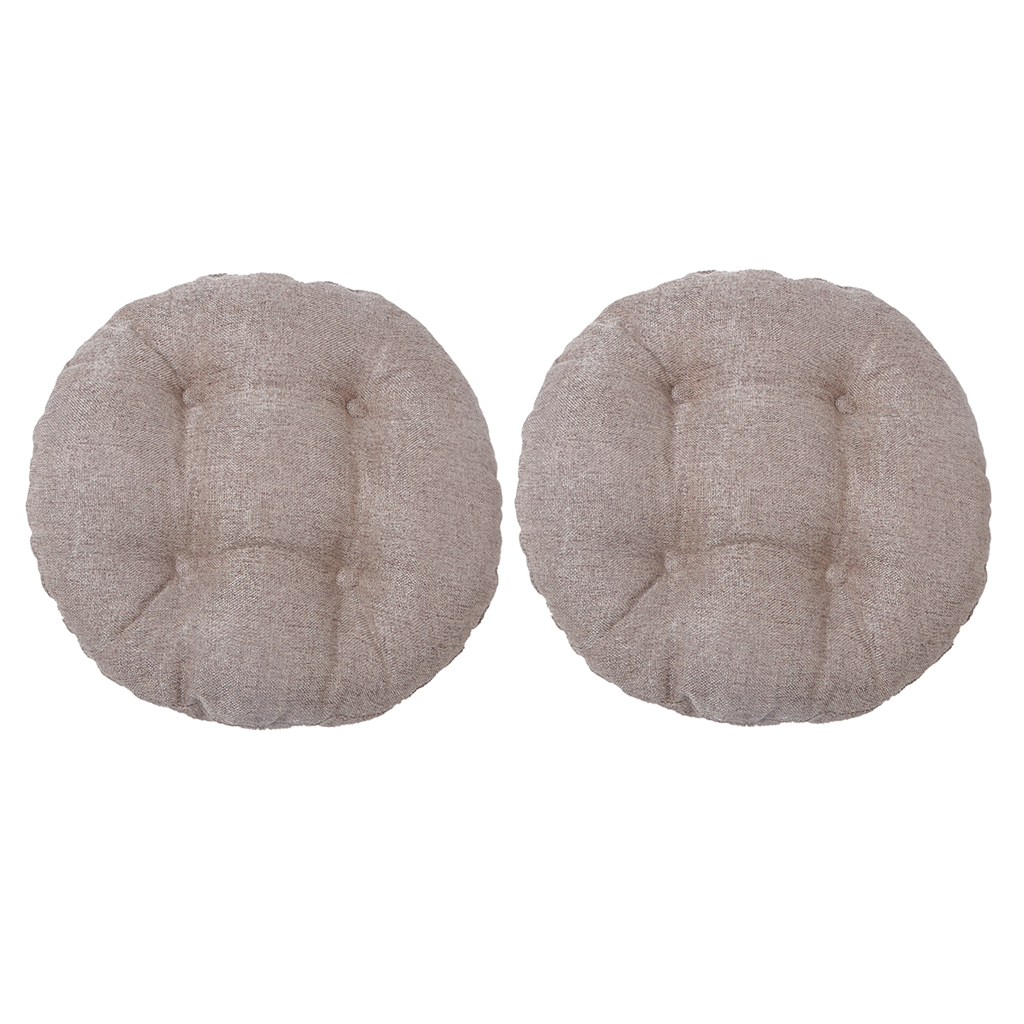 

2pcs round floor tatami padded cushion breathable chair seat pad