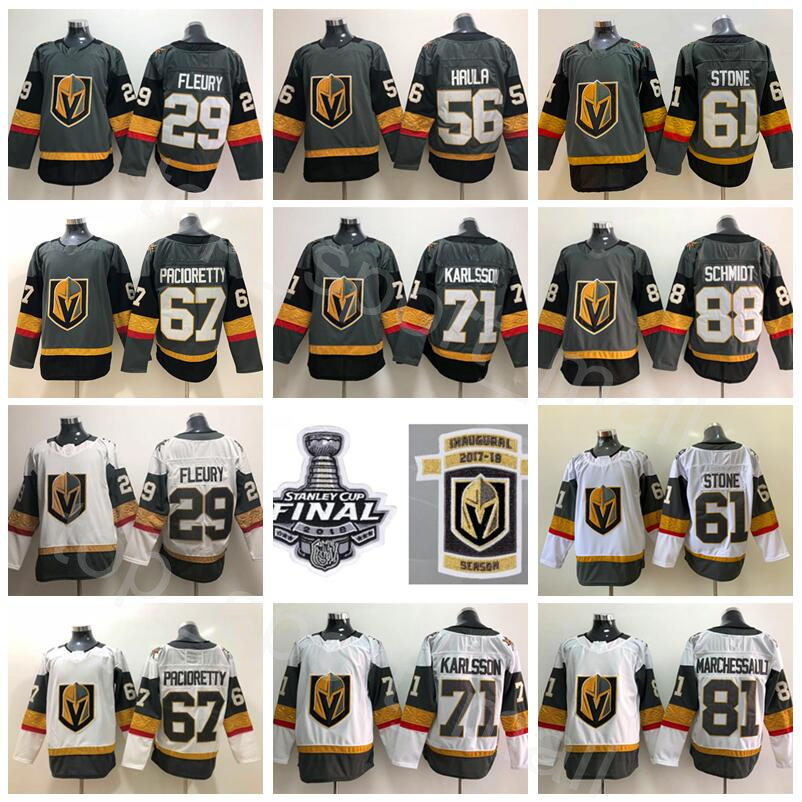 

Man Kids Woman Vegas Golden Knights 29 Marc-Andre Fleury 71 William Karlsson 61 Mark Stone Jerseys 81 Jonathan Marchessault Haula Grey White, Women final