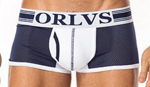 

Men's underwear Sexy mesh boxer briefs Foreign trade cotton boxer pants men's boxer briefs 3piece/lot, Red