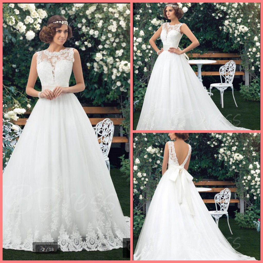 

Robe de mariage 2019 ball gown sleeveless white lace wedding dress sheer back sexy with sashes court train cheap wedding gowns best selling, Black
