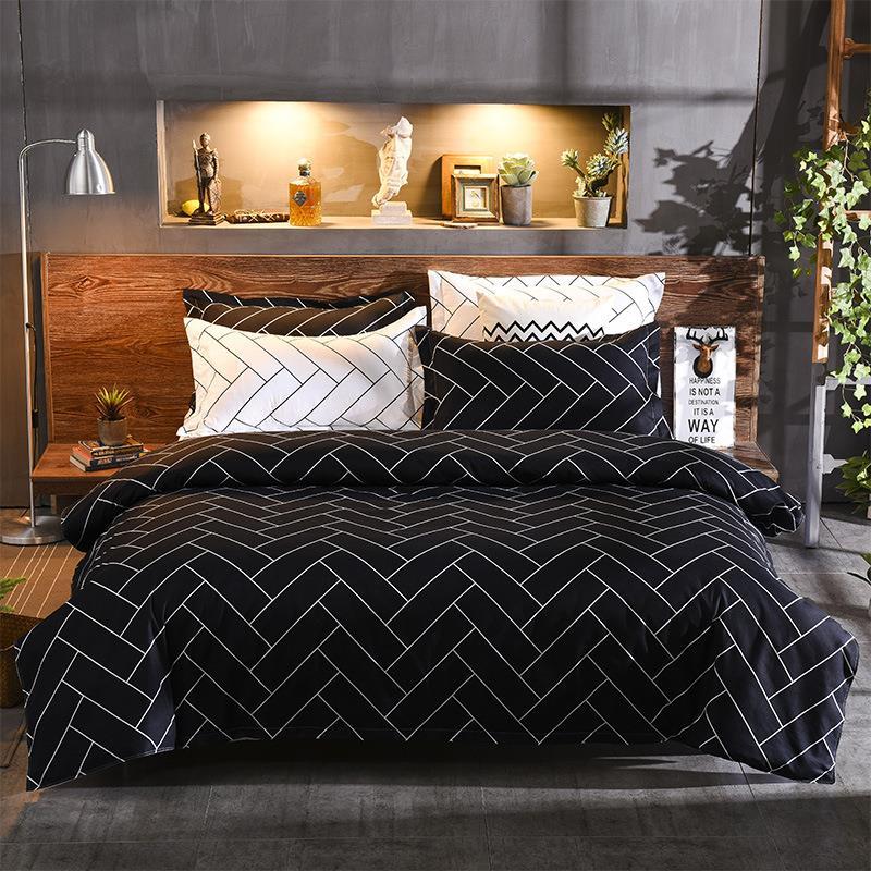 

2020 Queen Comforter Sets Quilts And Bedding Sets Duvet King Size Cover, Black