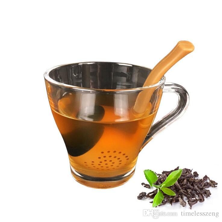 

Silicone Pipe Tea Strainer Ceative Tobacco Pipe Shape Tea Infuser For Mugs Teapots Reusable Leaf Filter Tea Bag