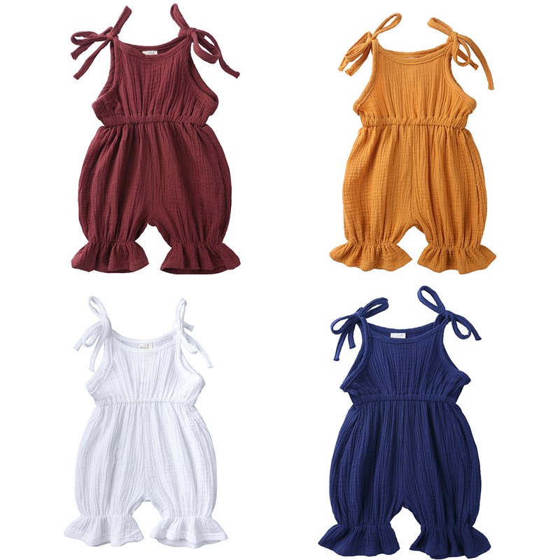 KUKEONON Infant Baby Girls Boys Romper Solid Color Long Sleeve Triangle Bodysuit