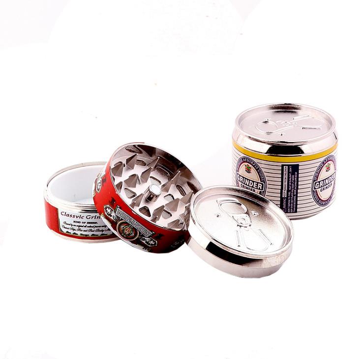 

Creative Metal Grinder for 3-Layer Easy-Open Cans 50mm Zinc Alloy Smoke Fittings