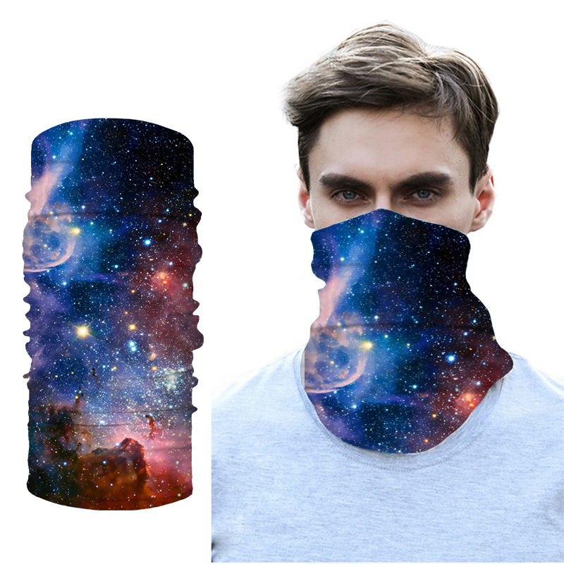 

Cycling Caps & Masks 3D Seamless Starry Sky Bandanas Summer Outdoor Sport Headwear Bandana Ride Magic Scarf Halloween, B094