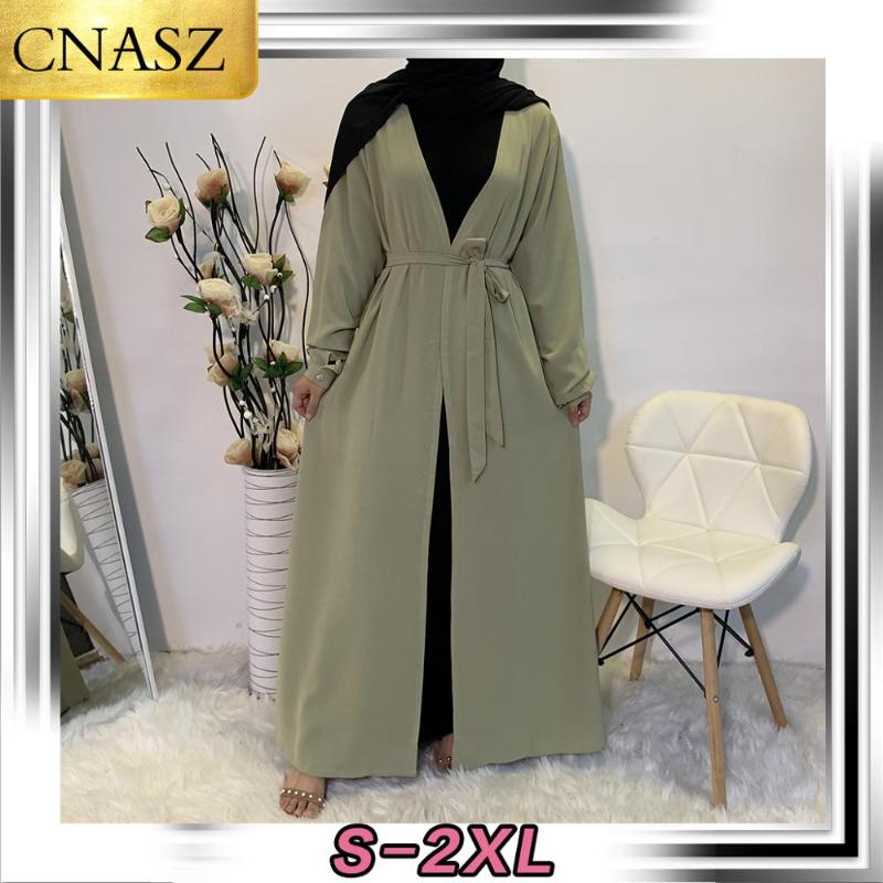 

Latest Plain Simple Design Islamic Clothing Kimono Cardigan Muslim Women Dubai Abaya Dubai Middle East Fashion Style