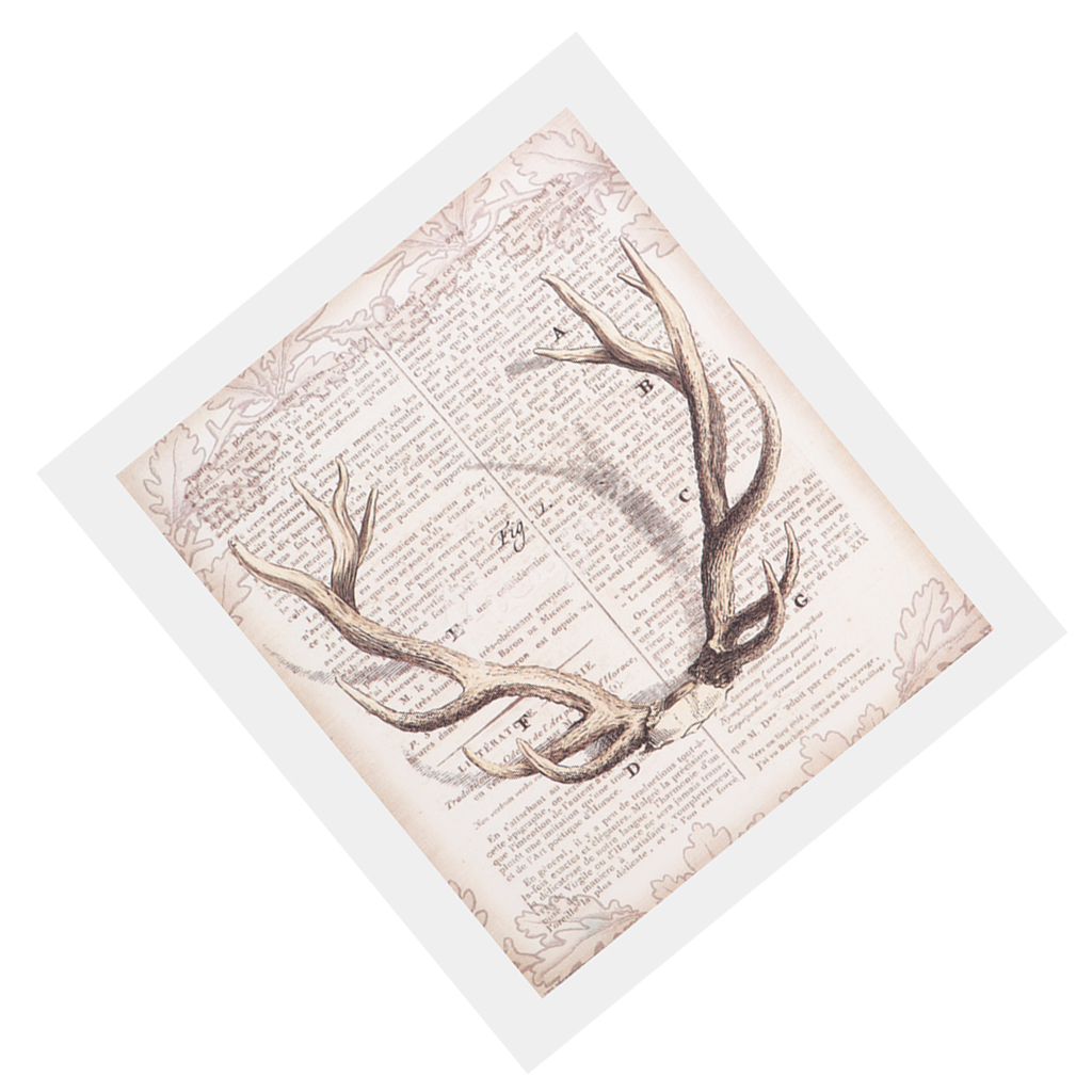 

abstract art deer antlers canvas oil painting wall art poster decor 40x50cm