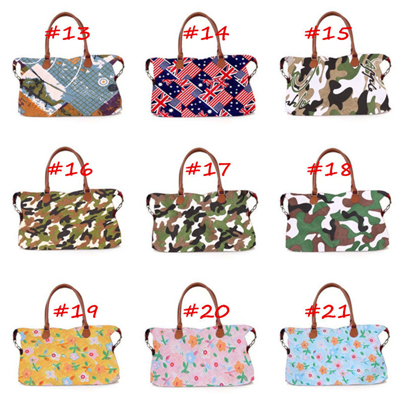 

Buffalo Check Handbag Plaid Dots Flags Leopard Floral Print Travel Tote Luggage Bag Sports Yoga Duffle Bag Sarah Weekenders Handbag A42201, 21color for choose;remark or randomly