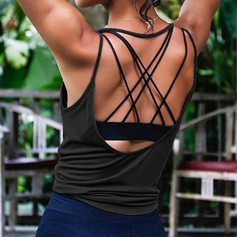 

Fitness Women Breathable Yoga Top Gym Workout Tank Top Sexy Backless Sport T Shirt Women Running Shirt Sport Crop #0114, Pink